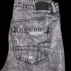 American Eagle acid washed ripped jeans